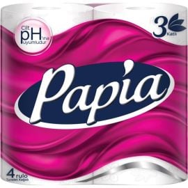 სამფენიანი ტუალეტის ქაღალდი Papia 4 ც