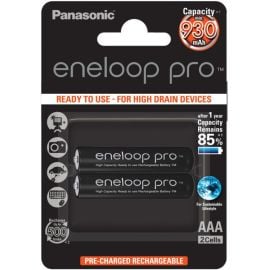 ნიკელ-ლითონის ჰიდრიდის აკუმულატორი Panasonic eneloop Pro AAA 930mAh2ც.