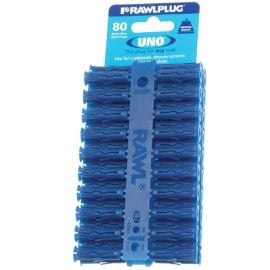 Universal dowel Clips RawlPlug 8x32 mm 80 pcs Blue 8 mm SINGLES R-U1-BLU-80-C