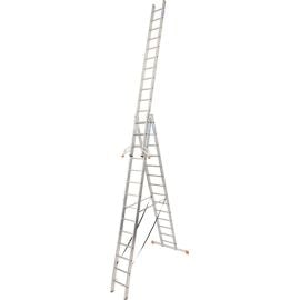 Aluminum ladder Krause Tribilo 129727 990 cm