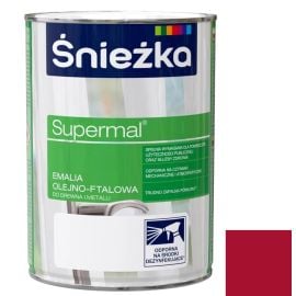 Enamel oil-phthalic Sniezka Supermal 800 ml glossy red