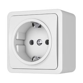 Power socket grounded Vilma RP16-002 ww 1 sectional white