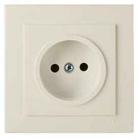 Power socket without grounding Nilson TOURAN 24121015 1 sectional cream