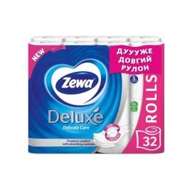 ტუალეტის ქაღალდი Zewa Deluxe 3ფენა 32ც თეთრი