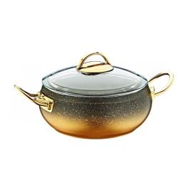 Pan with non-stick coating with glass lid OMS 3141-22-Gd' 22x10 cm 3.5 l