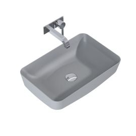 Countertop washbasin Elita Nomia 50x39 anthracite matt