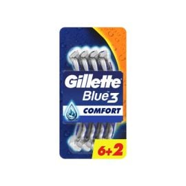 Станок одноразовый для бритья Gillette Comfort Blue3 6+2 шт