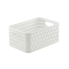 Storage basket Rotho 4L COUNTRY A6+ white