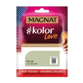 Interior paint test Magnat Kolor Love 25 ml KL24 olive