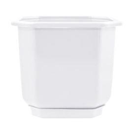 Plastic flower pot with a stand Aleana Dama 20x20 white