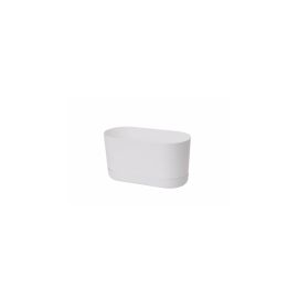 ქოთანი ყვავავილის FORM PLASTIC Satina box with saucer 27 თეთრი 4290-011