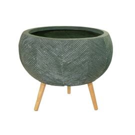 Pot ceramic Mega Collections Lowa Leggs Bullet Bowl Cypress Wash 41x42,5cm 27l