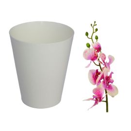 Пластиковый горшок FORM PLASTIC Vulcano Orchid cachepot 0667-011 Ø13 белый