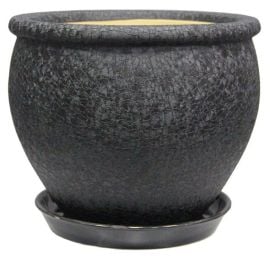 Горшок керамический Oriana Vietnam №1 шелк черный 18 л