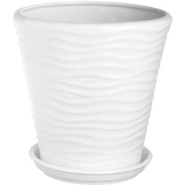 Pot ceramic Oriana New Wave №1 13,5 l white