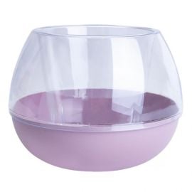 Pot plastic Aleana Sfera d14 transparent purple