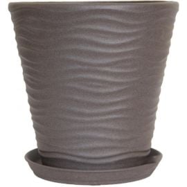 Pot ceramic Oriana New Wave №1 13,5 l chocolate