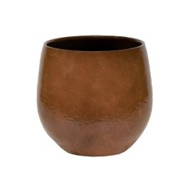 Pot ceramic Mega Collections Puro Cauldron Brown 38x34cm