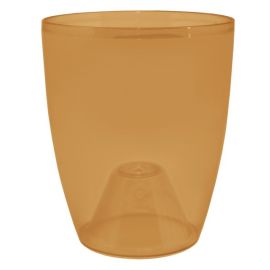 Transparent plastic pot Aleana Orchid 15x17 amber