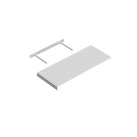 Shelf with hidden fastening white Domax VELANO 65080 595x235 mm