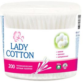 ბამბის ჰიგიენური ჩხირი Lady Cotton 200 ც