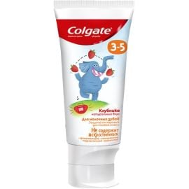 Паста зубная с фтором Colgate 3-5 клубника детская COLGATE Kids