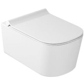 Wall mounted toilet bowl with lid GALASSIA MEG11 PRO white