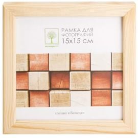 Рамка деревянная.со стеклом Palitra 15*15 D18C