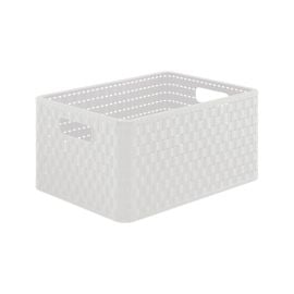 Storage basket Rotho 18L COUNTRY A4 white