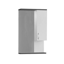 Cabinet with mirror Denko Trend 55 white/anthracite gray