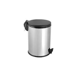 Metal trash can chrome with lid Eformetal 3l 430SS