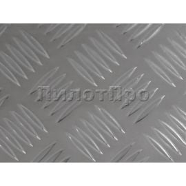 Aluminum sheet decorative PilotPro АМг2 1,5х600х1200 riffle