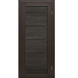 Door block ZPC PVC LA STELLA 206 oak mocha 36x700x2150 mm black glass