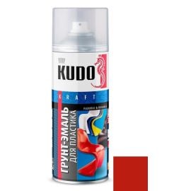 გრუნტი-ემალი პლასტმასისთვის Kudo KU-6006 520 მლ წითელი