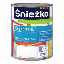 ემალი აკრილის Sniezka Supermal A400 თეთრი ნახევრად-პრიალა 0.8 ლ