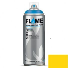 საღებავი-სპრეი FLAME FB104 ყვითელი 400 მლ
