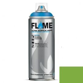 საღებავი-სპრეი FLAME FB628 მწვანე ბალახი 400 მლ