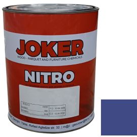 Краска нитроцеллюлозная Joker синяя глянцевая 0.75 кг