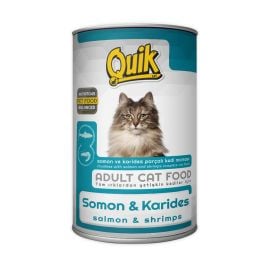Canned food for cats Quik salmon and shrimps 415g