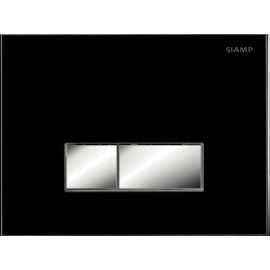 Кнопка для инсталляции Siamp Reflet 90 Black Intraslim+BCU 536