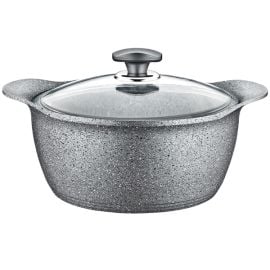 Pan with lid OMS GRANIT 25068 20x11 cm 2.8 l