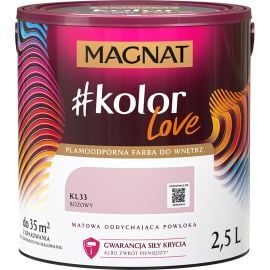 Краска интерьерная Magnat Kolor Love 2.5 л KL33 розовая