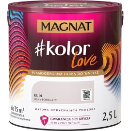 საღებავი ინტერიერის Magnat Kolor Love 2.5 ლ KL13 ღია ფერფლისფერი