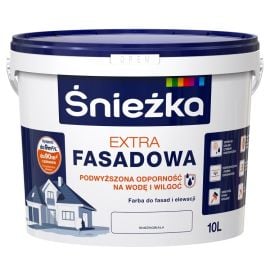 ფასადის საღებავი Sniezka Extra Fasad თეთრი 10 ლ