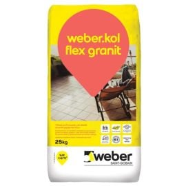 Клей для плитки Weber Kol Flex Granit 25 кг белый