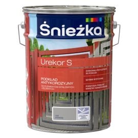 გრუნტი ანტიკოროზიული ლითონისთვის Sniezka Urekor S ნაცრისფერი 5 ლ