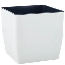 Flower pot plastic Aleana Kvadro short 22*22*21cm white