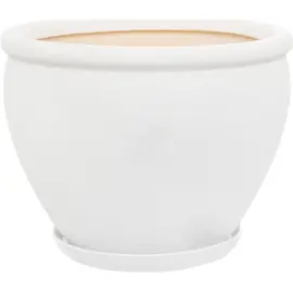 Flower Pot Ceramic Vietnam N1, White Silk