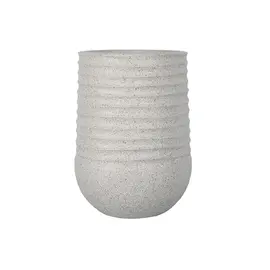 კერამიკული ქოთანი Mega Collections Titan Heron Egg Vase Rib Beige D53H70