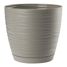 Пластиковый горшок с подставкой FORM PLASTIC Sahara petit 3040-055 Ø19 светло-серый